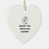 爬虫類の議題に反対する セラミックオーナメント (右)