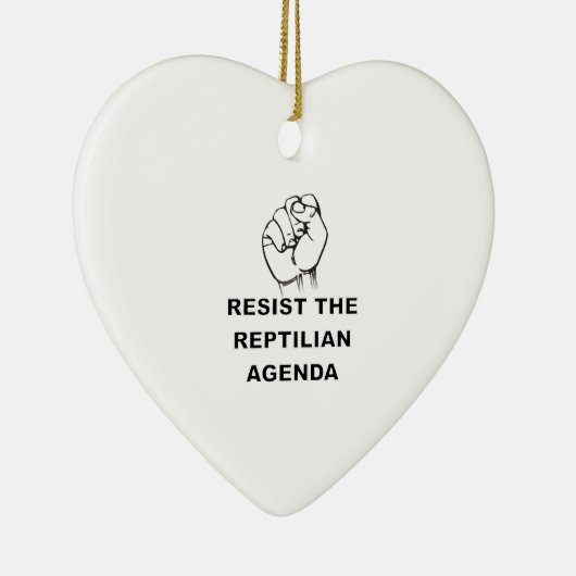 爬虫類の議題に反対する セラミックオーナメント (右)