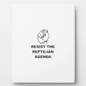 爬虫類の議題に反対する フォトプラーク (正面)