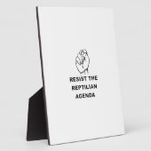 爬虫類の議題に反対する フォトプラーク (側面)