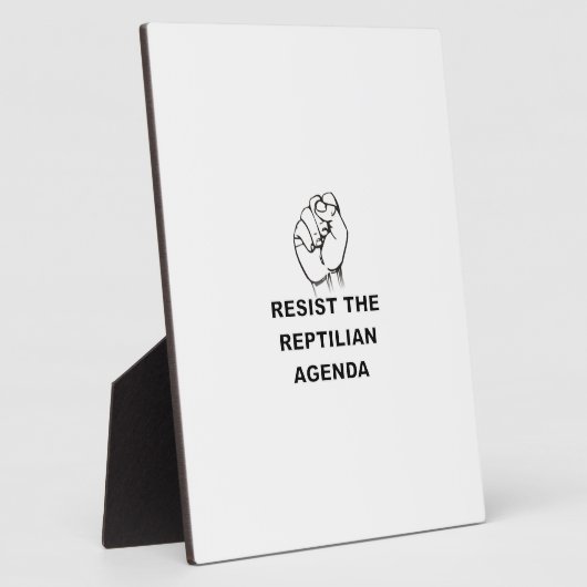 爬虫類の議題に反対する フォトプラーク (側面)