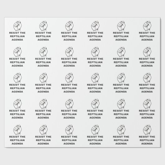 爬虫類の議題に反対する ラッピングペーパー (フラット)