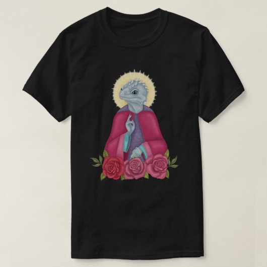 爬虫類の Tシャツ (デザイン正面)