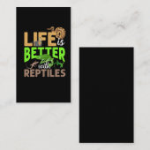 爬虫類のGecko Chameleonヘビと生活がより良い 名刺 (正面/裏面)