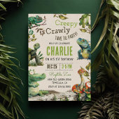 爬虫類キッズの1歳誕生日 招待状