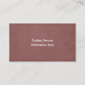 爬虫類クールリザードライブペット 名刺 (裏面)