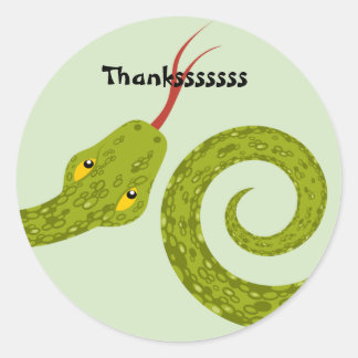 爬虫類ステッカー ラウンドシール