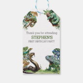 爬虫類スリザークロールスネークカメ誕生日 ギフトタグ (裏面)