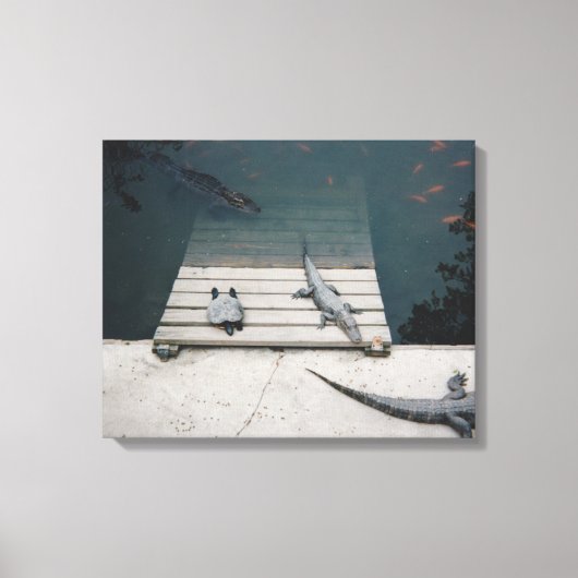 爬虫類バキング キャンバスプリント (正面)