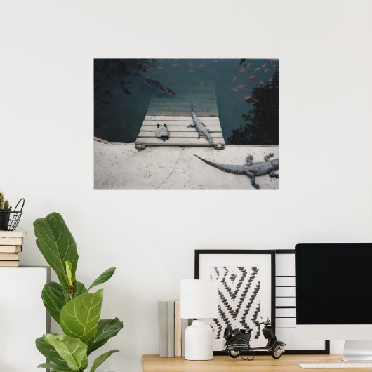 爬虫類バキング ポスター (ホームオフィス)