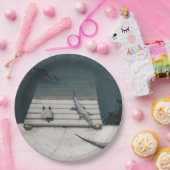 爬虫類バスキング ペーパープレート (パーティー)