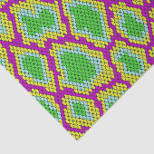 爬虫類パターン 緑、紫、黄色 デコパージュ 薄葉紙 (詳細)