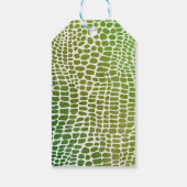 爬虫類パーソナライズされた誕生日サンキューラベル ギフトタグ (裏面)