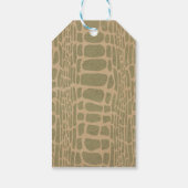 爬虫類パーソナライズされた誕生日サンキューラベル ギフトタグ (裏面)