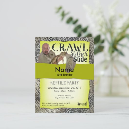 爬虫類パーティの招待状のオフサイトパーティー 招待状 (スタンド正面)