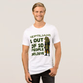 爬虫類ヤイクス事実 トライブレンドTシャツ (正面全面)