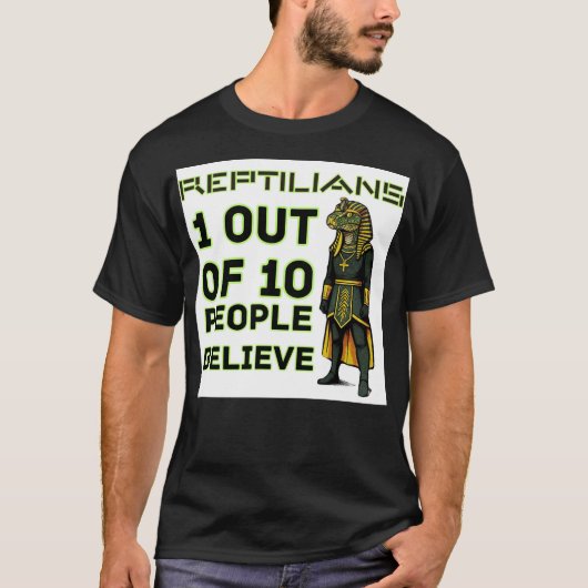 爬虫類ヤイクス事実 Tシャツ (正面)