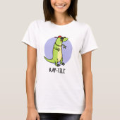 爬虫類ラップのリおもしろいザードプン Tシャツ (正面)