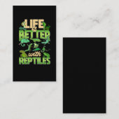 『爬虫類ラブリザード・ゲッコ・スネーク・タートルズ』 名刺 (正面/裏面)