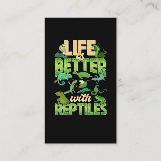 『爬虫類ラブリザード・ゲッコ・スネーク・タートルズ』 名刺 (正面)