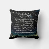 爬虫類リザードマンエイリアン地球外生物 クッション (裏面)