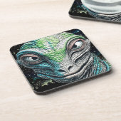 爬虫類リザードマンエイリアン地球外生物 コースター (左側)