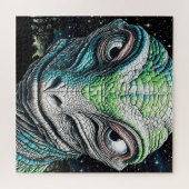 爬虫類リザードマンエイリアン地球外生物 ジグソーパズル (横)