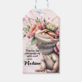 爬虫類リザード誕生日 ギフトタグ (正面)