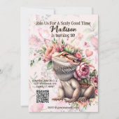 爬虫類リザード誕生日 招待状 (正面)