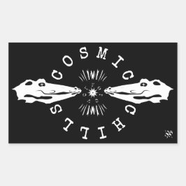 爬虫類冷えモットーv2 長方形シール