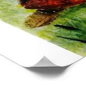 爬虫類動物ガメ ポスター (角)