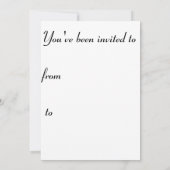 爬虫類型すべての行事! 招待状 (裏面)