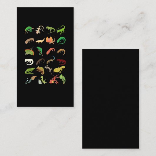 爬虫類型カワイトゲッコリザード 名刺 (正面/裏面)