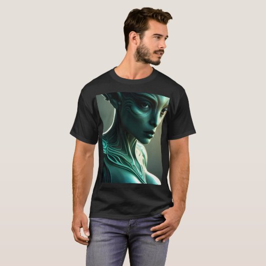 爬虫類女神 Tシャツ (正面フル)