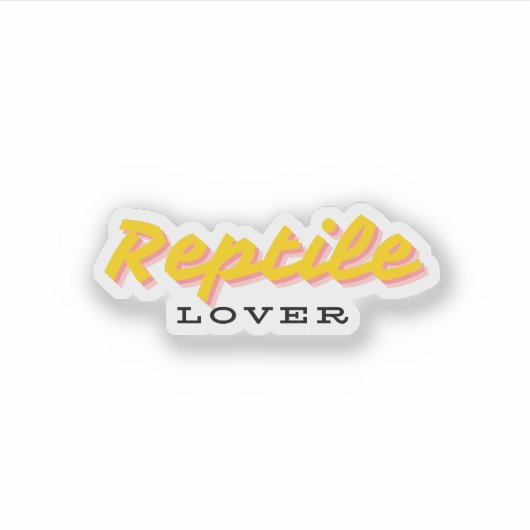 爬虫類愛好家 シール (正面)