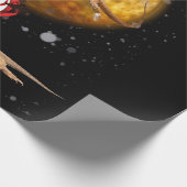 爬虫類愛好者のためのひげ竜のクリスマス ラッピングペーパー (角)