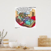 爬虫類漫画おもしろいポスター ポスター (キッチン)