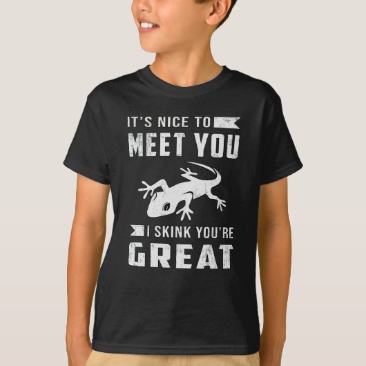 爬虫類爬虫類動物の贈りおもしろい物 Tシャツ (正面)