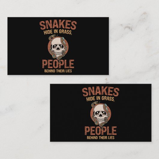 爬虫類皮膚カタツムキンスネークマザー2 名刺 (正面/裏面)