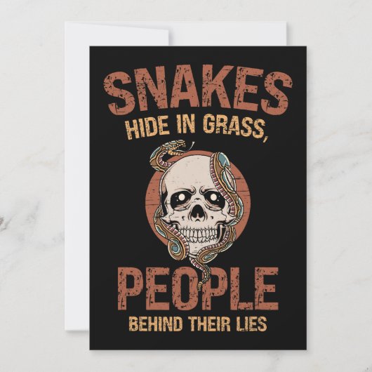 爬虫類皮膚カタツムキンスネークマザー2 招待状 (正面)