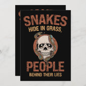 爬虫類皮膚カタツムキンスネークマザー2 招待状 (正面/裏面)