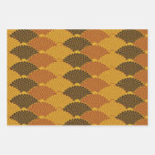 爬虫類肌シームレスパターン(金ゴールド) ラッピングペーパーシート (正面3)