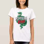爬虫類脳ティー Tシャツ (正面)