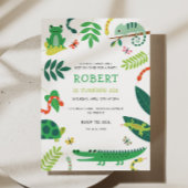 爬虫類誕生日パーティーへの招待 招待状