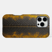 爬虫類防具:ヘビの皮 iPhoneケース (裏面横)