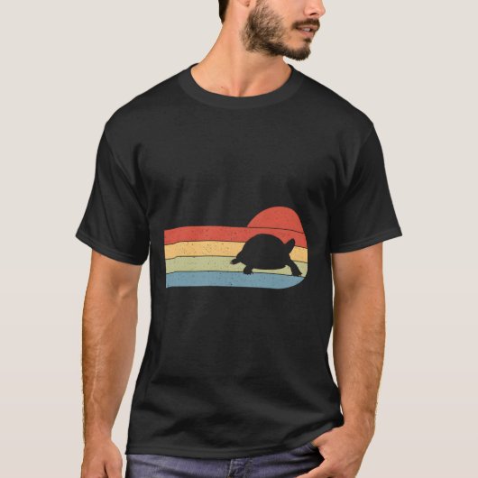 爬虫類 カメ リクガメ ファン Tシャツ (正面)