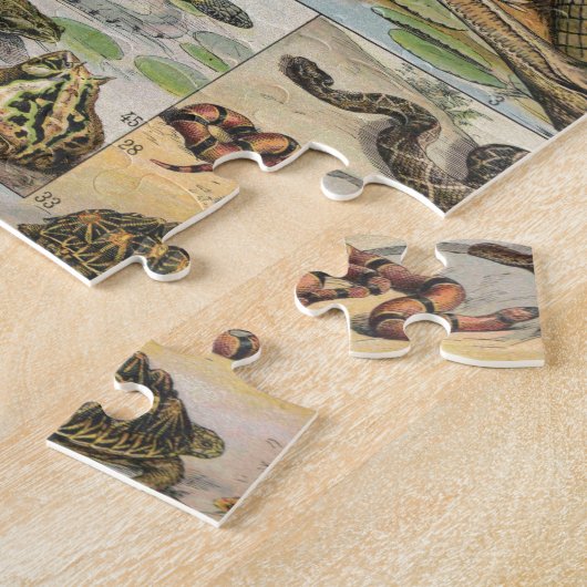 爬虫類 ジグソーパズル (側面)