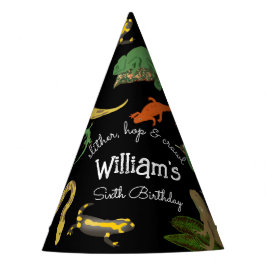 爬虫類、トカゲ類および両生類子供の誕生日 パーティーハット