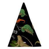 爬虫類、トカゲ類および両生類子供の誕生日 パーティーハット (右)