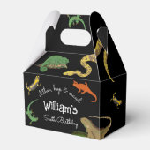 爬虫類、トカゲ類および両生類子供の誕生日 フェイバーボックス (正面サイド)